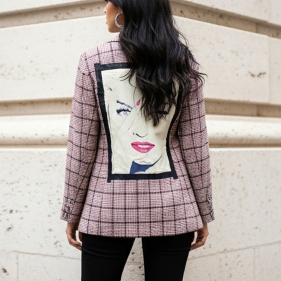 We The Free Jackets & Blazers - OOAK FREEPEOPLE MADONNA HOUNDSTOOTH BLAZER❤️